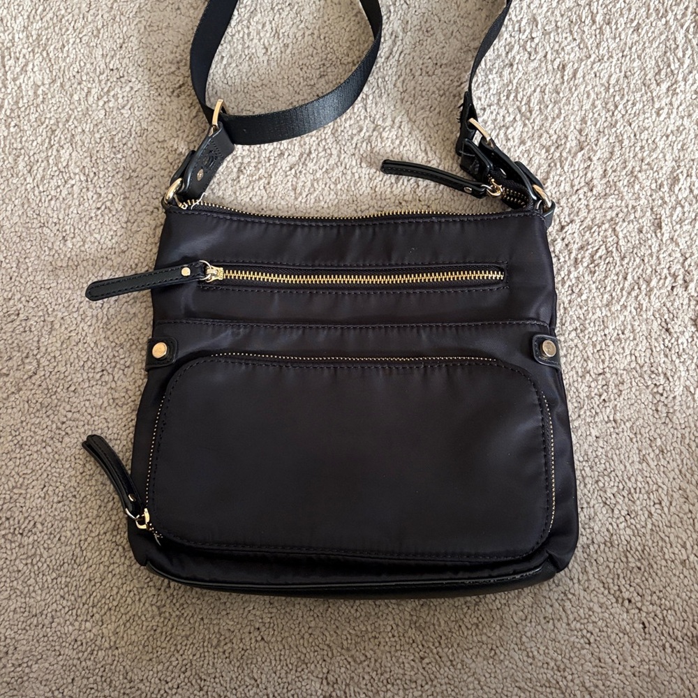 Kate & Alex Black Crossbody Bag Nylon travel bag - Picture 2 of 5